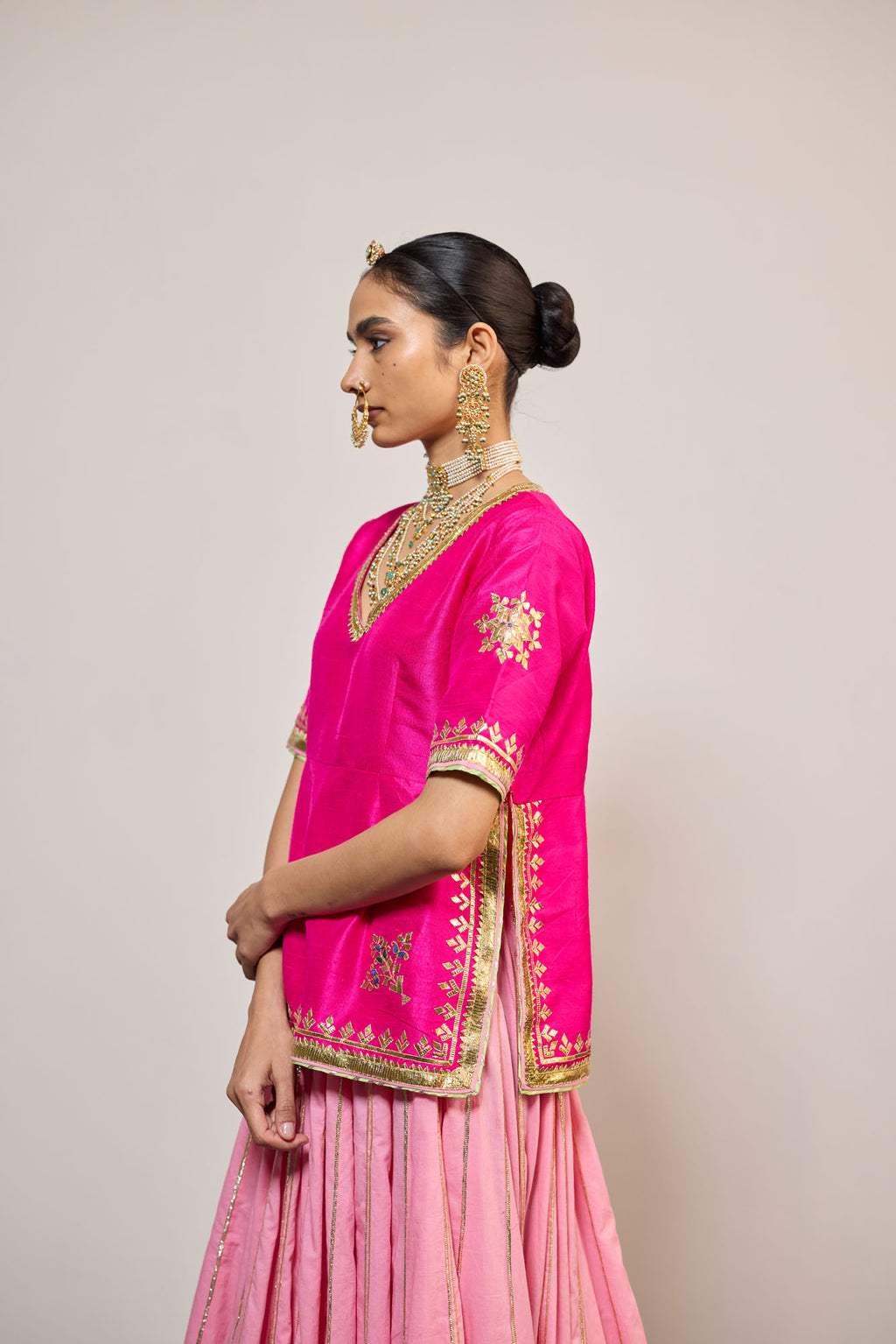 GANGAUR PINK (LEHENGA)