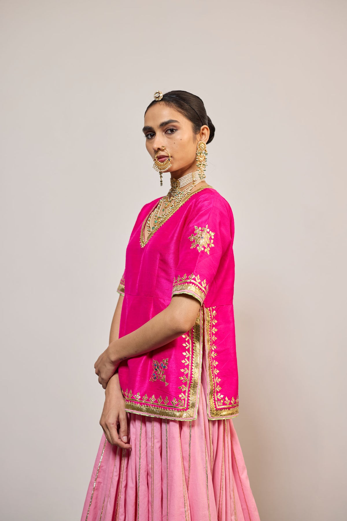 GANGAUR PINK (LEHENGA)