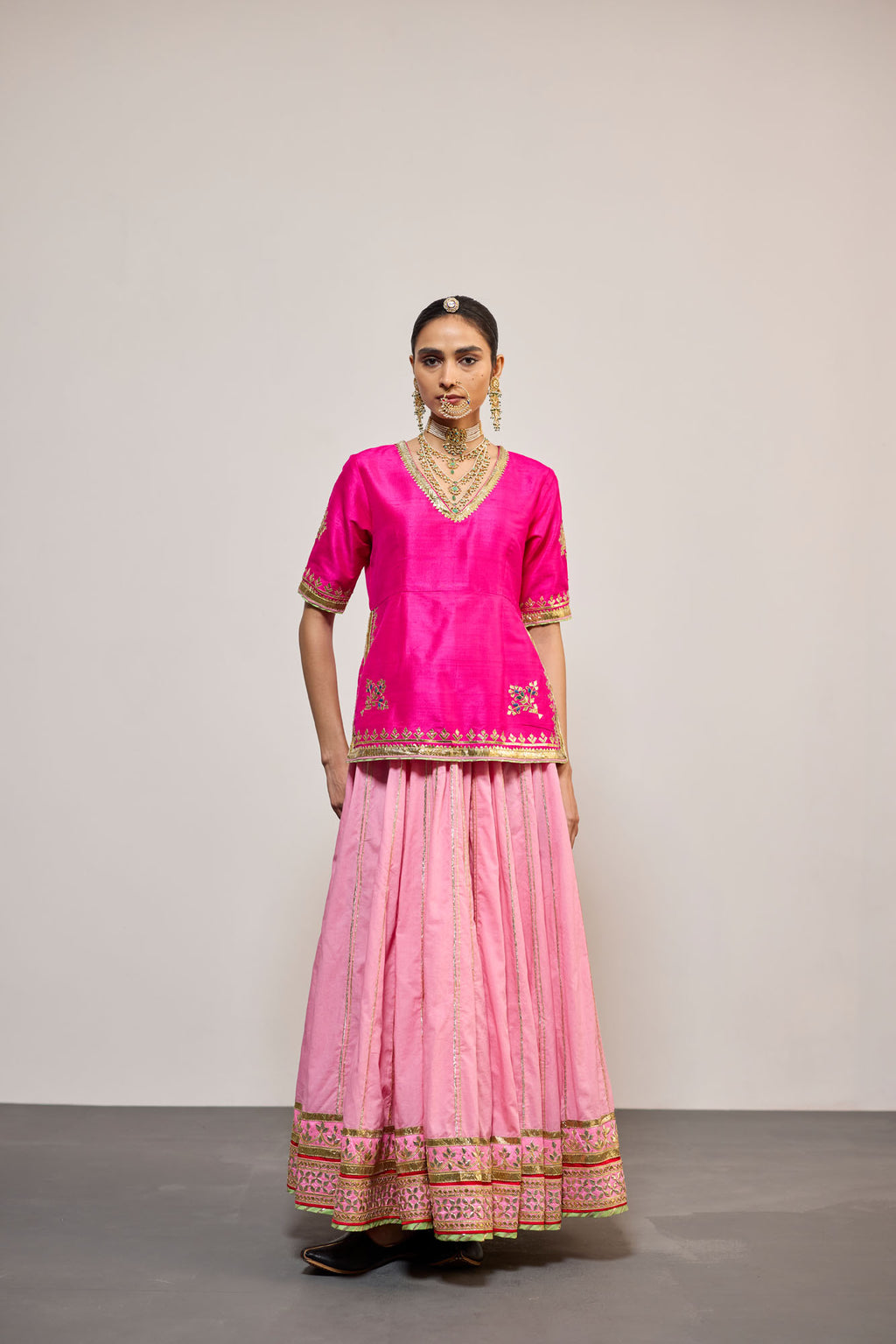 GANGAUR PINK (LEHENGA)