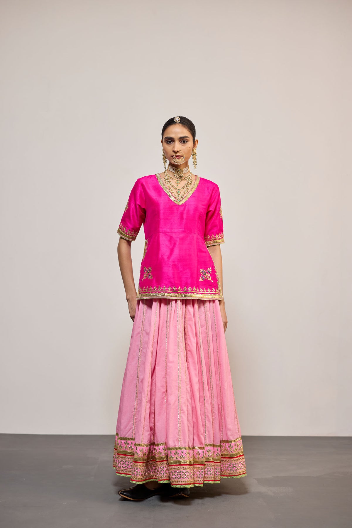 GANGAUR PINK (LEHENGA)