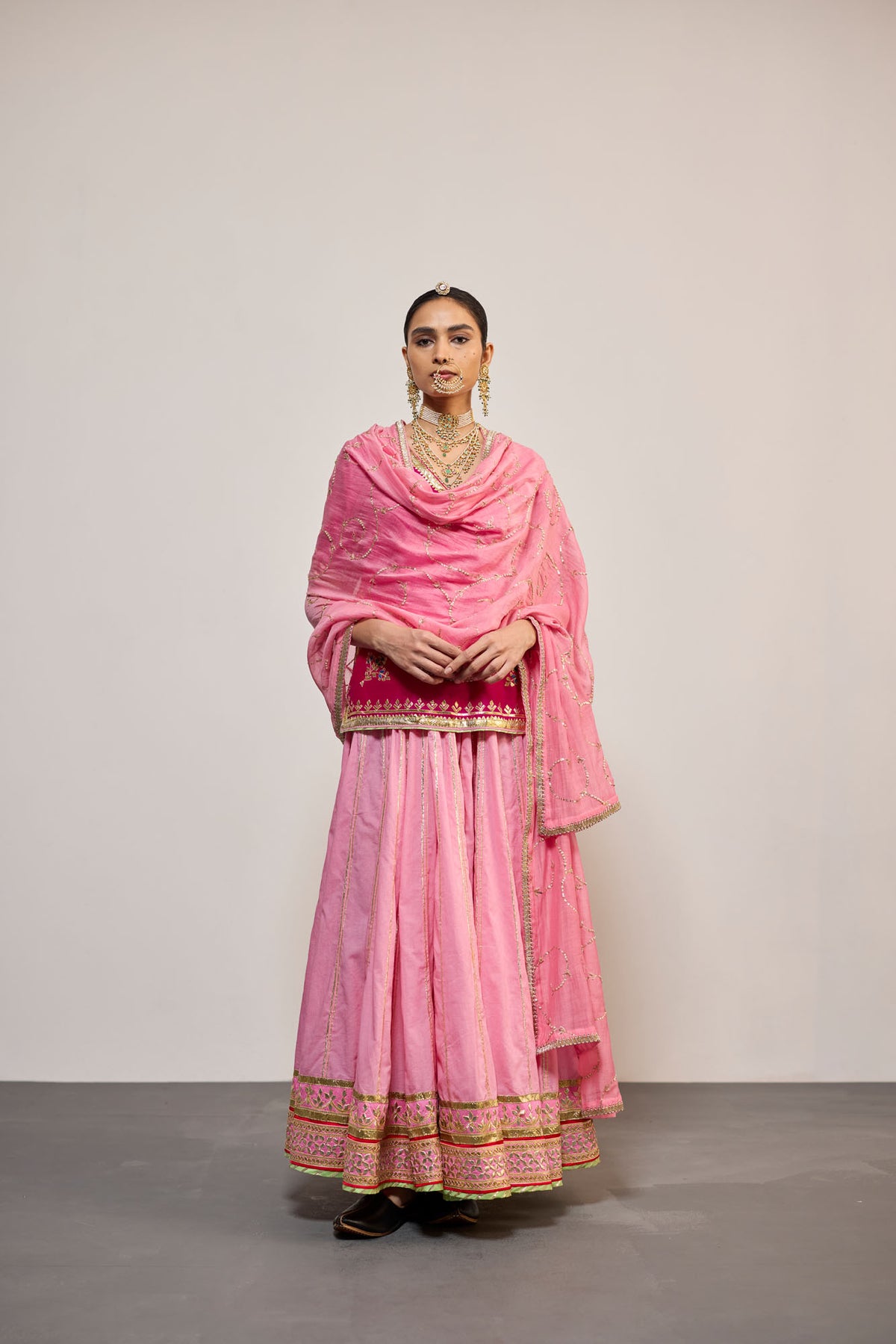 GANGAUR PINK (LEHENGA)