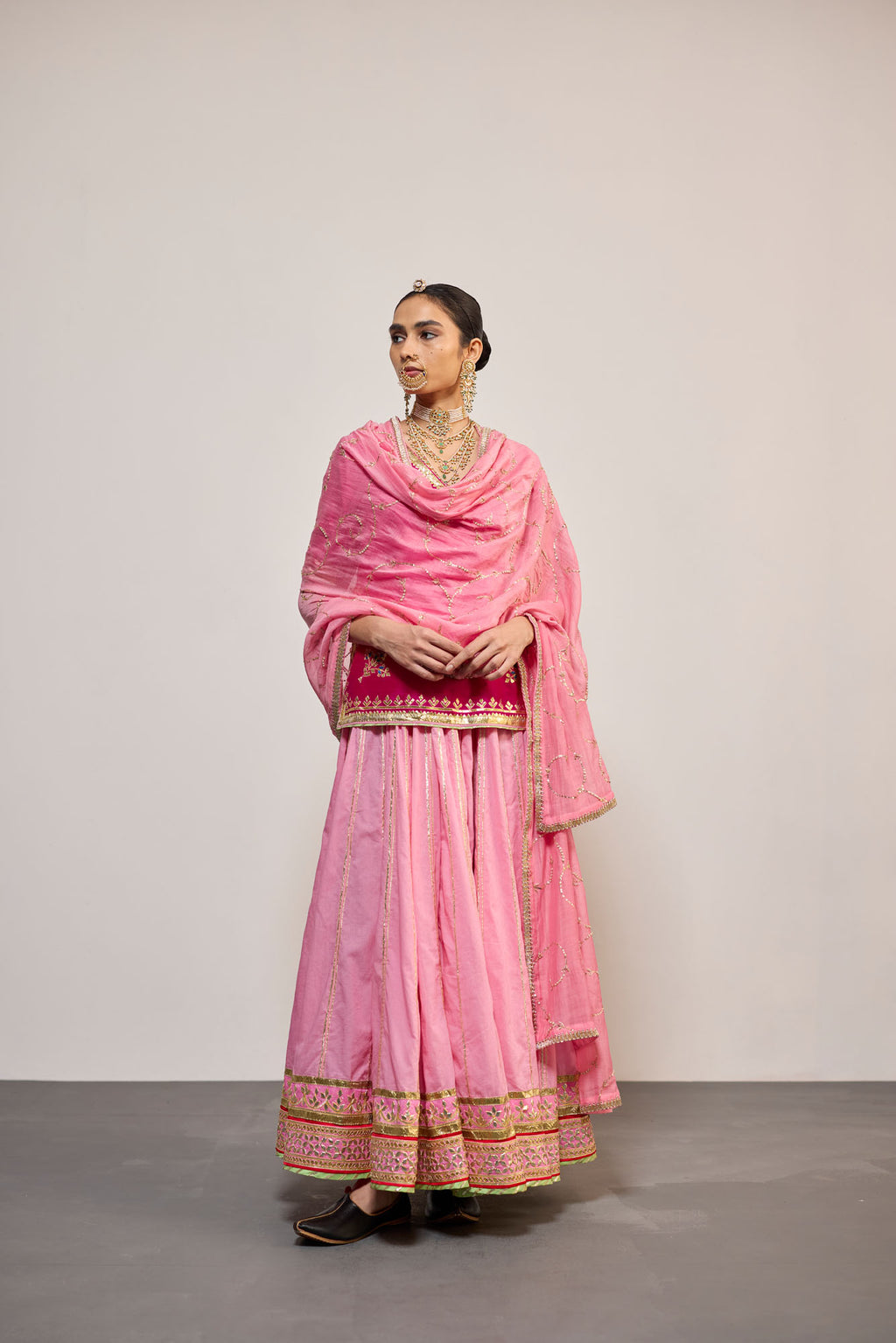 GANGAUR PINK (LEHENGA)