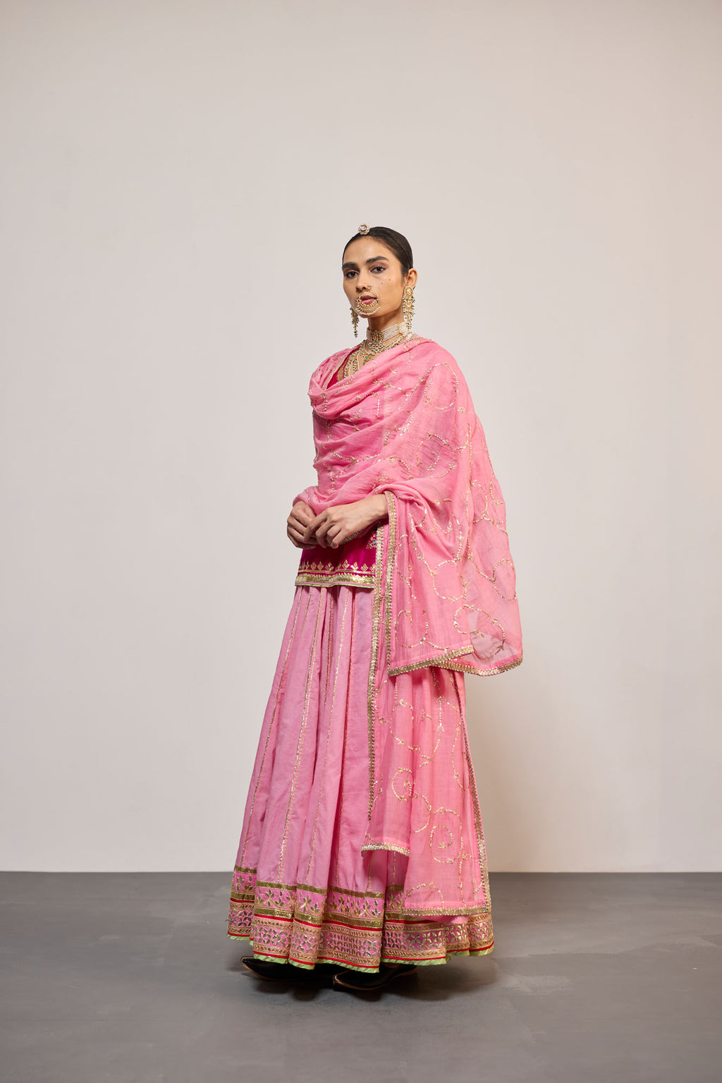 GANGAUR PINK (LEHENGA)
