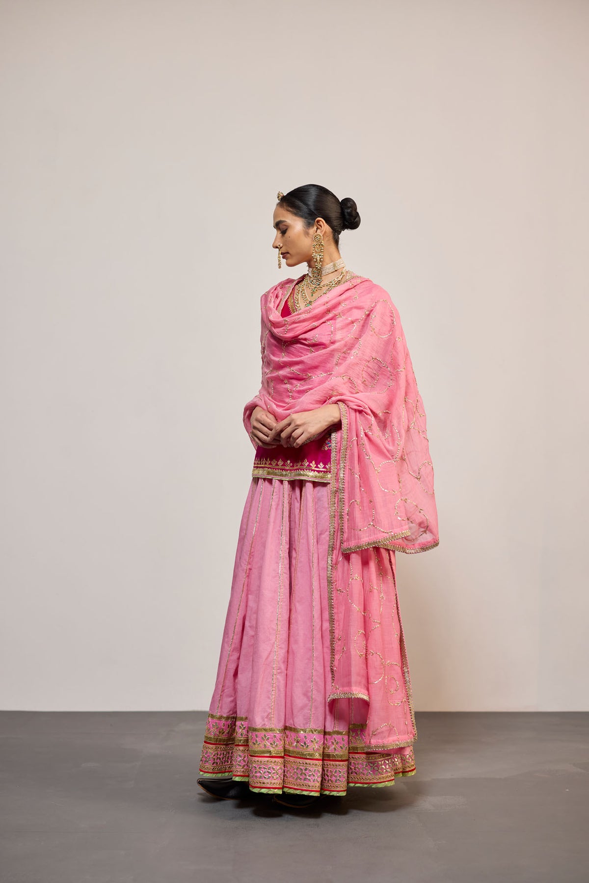 GANGAUR PINK (LEHENGA)
