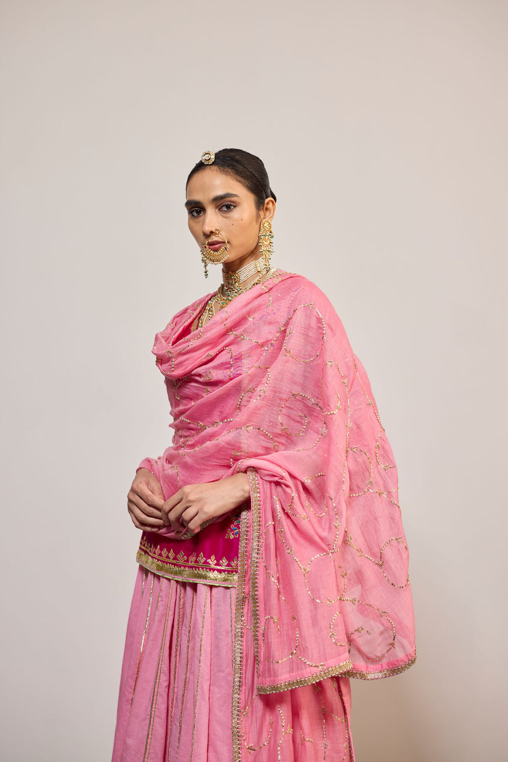 GANGAUR PINK (LEHENGA)