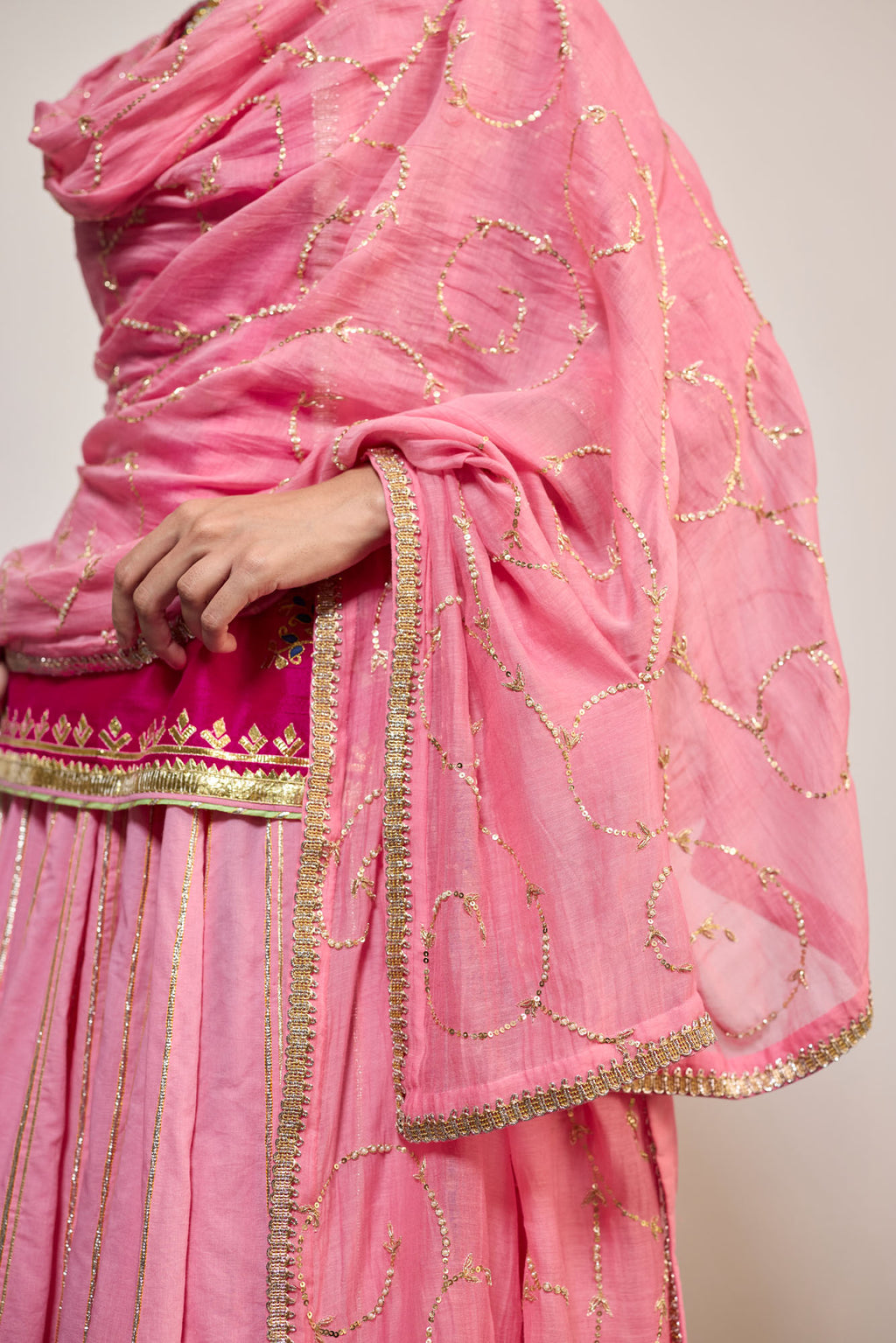 GANGAUR PINK (LEHENGA)