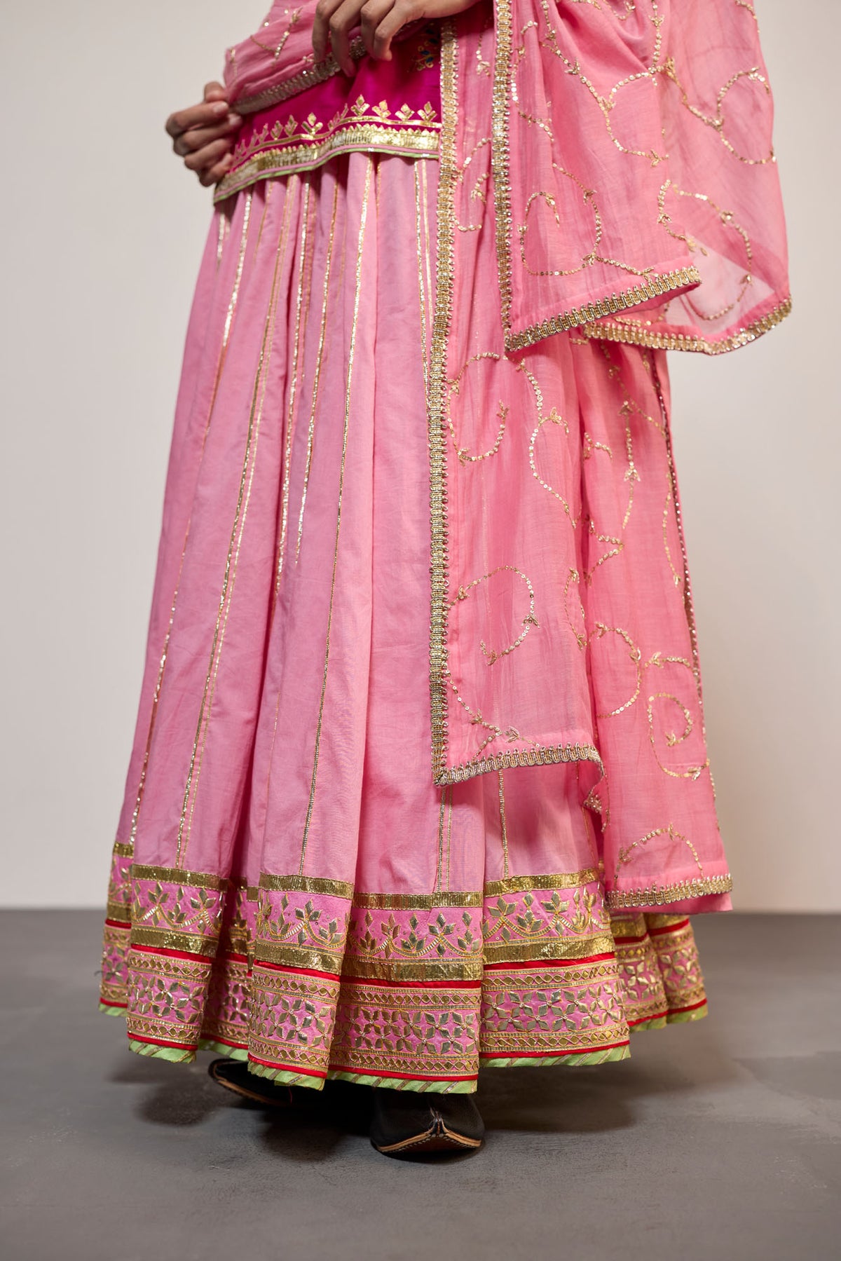 GANGAUR PINK (LEHENGA)