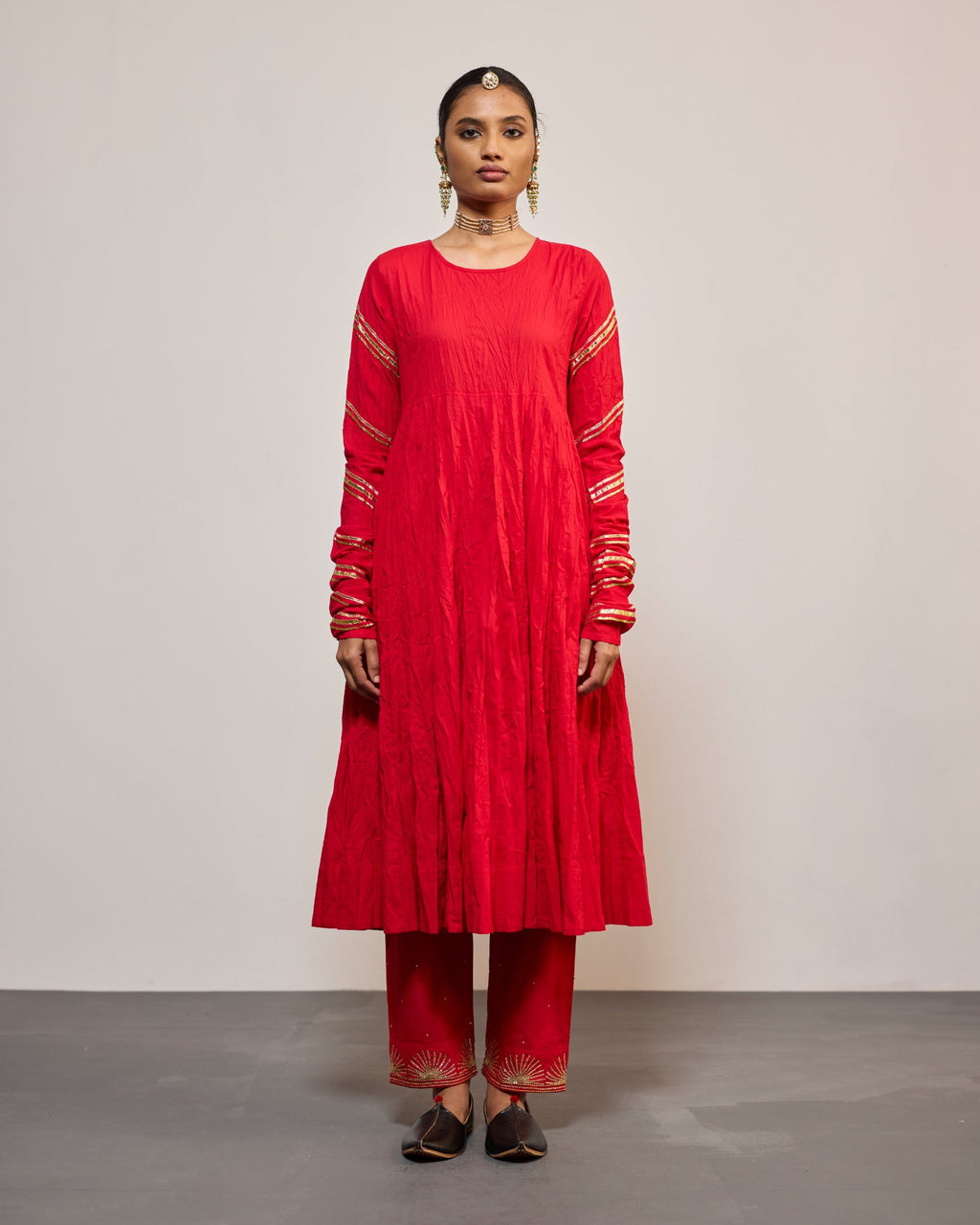 AANDALEEB SINDURI RED (SUIT SET)