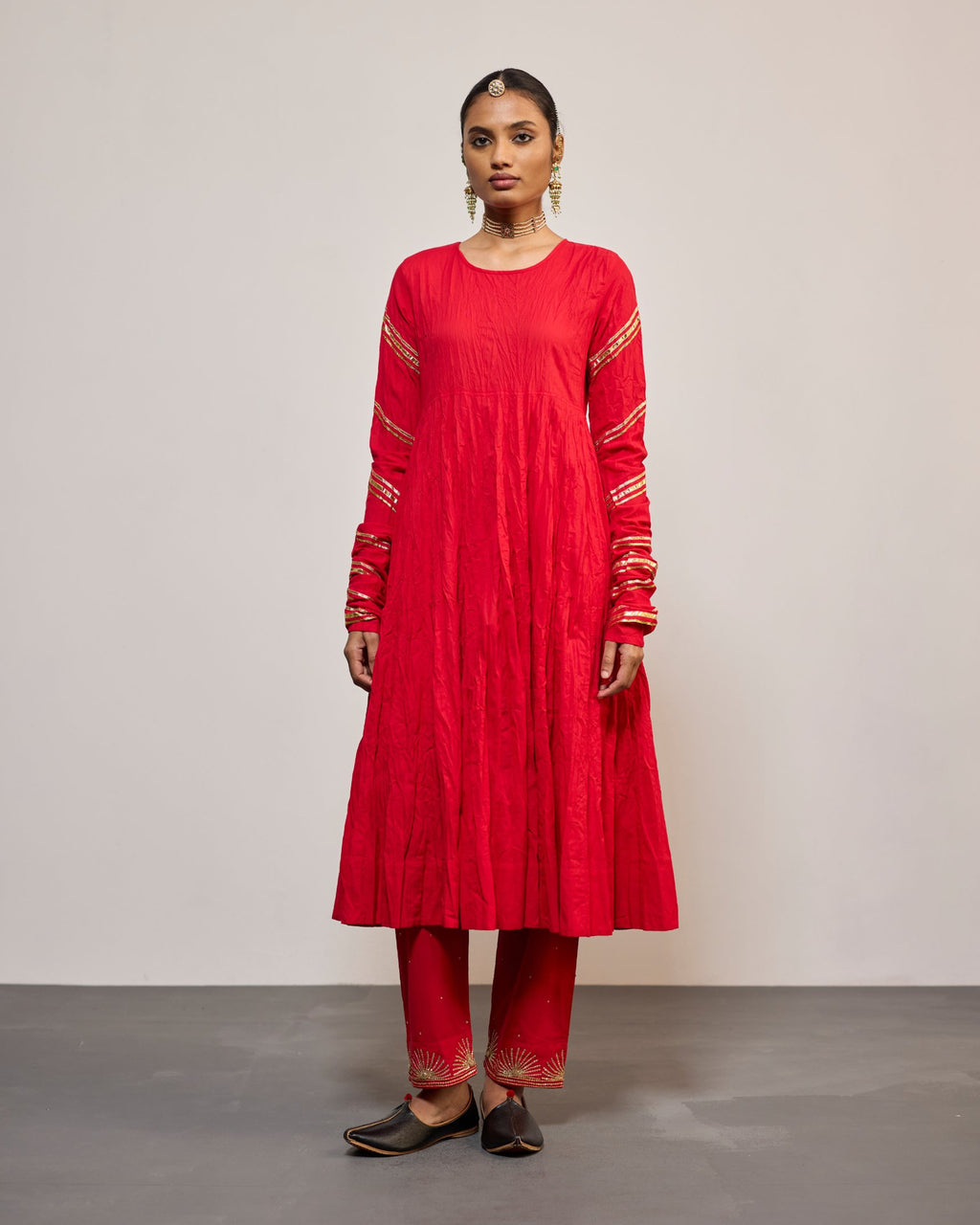 AANDALEEB SINDURI RED (SUIT SET)
