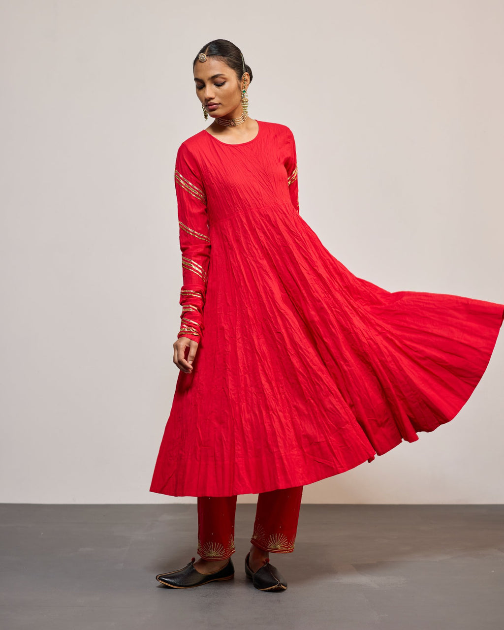 AANDALEEB SINDURI RED (SUIT SET)