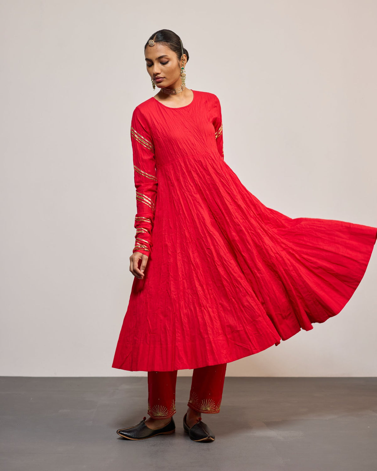 AANDALEEB SINDURI RED (SUIT SET)