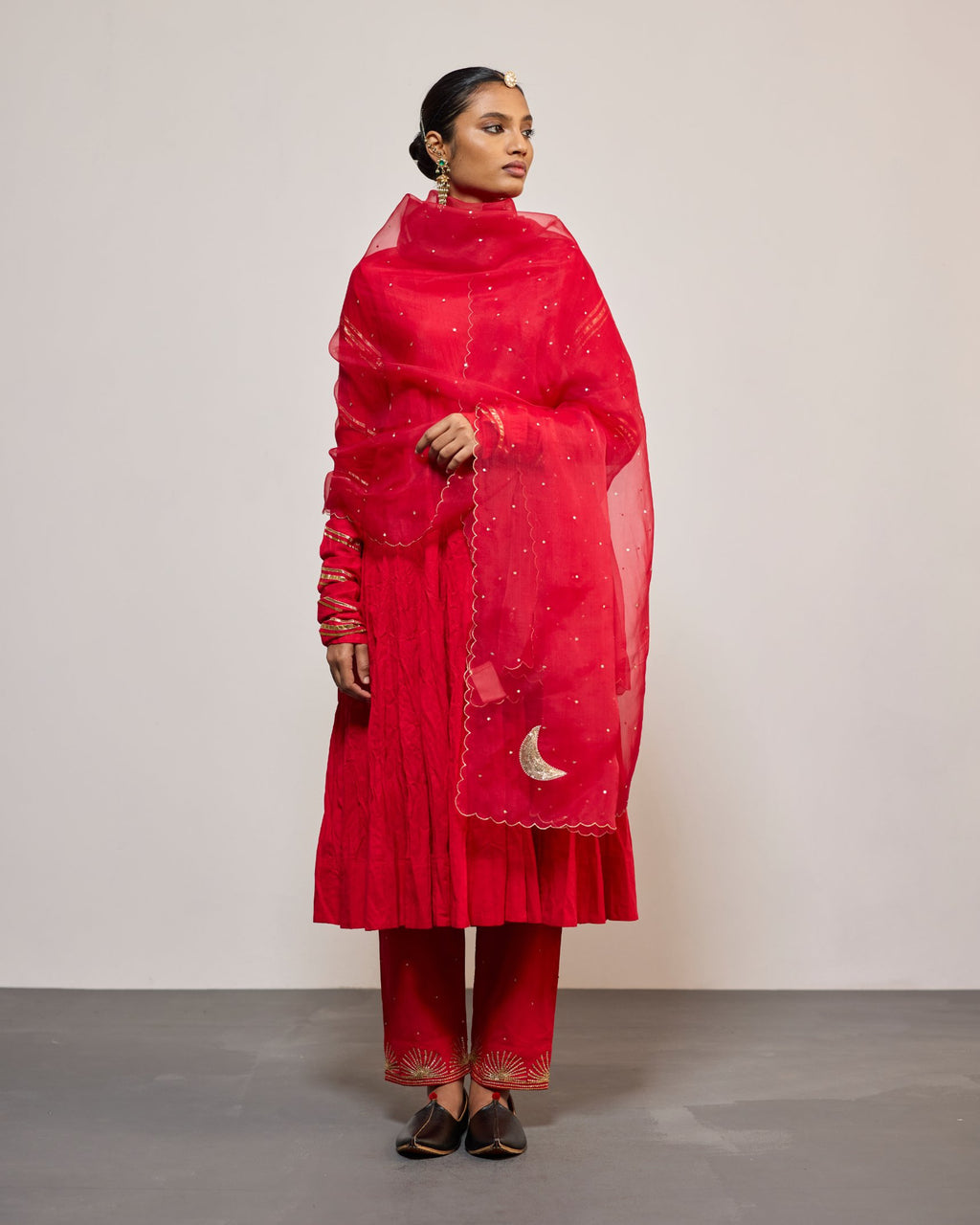 AANDALEEB SINDURI RED (SUIT SET)