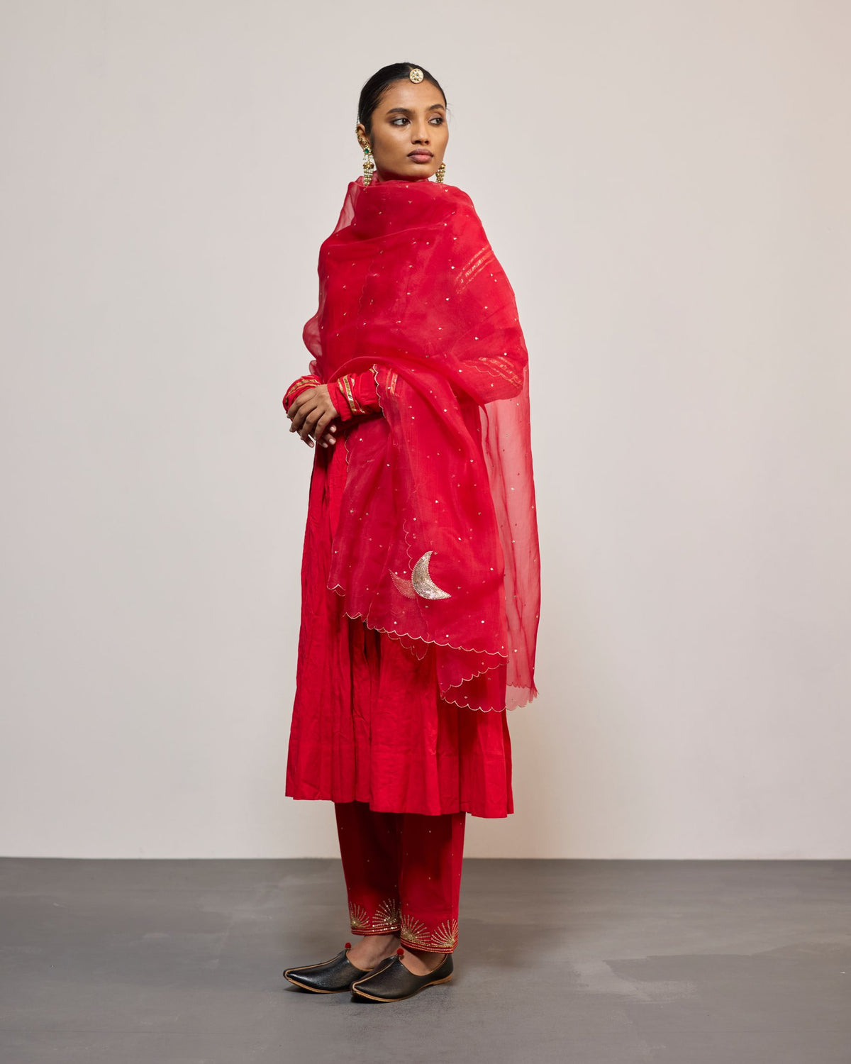 AANDALEEB SINDURI RED (SUIT SET)