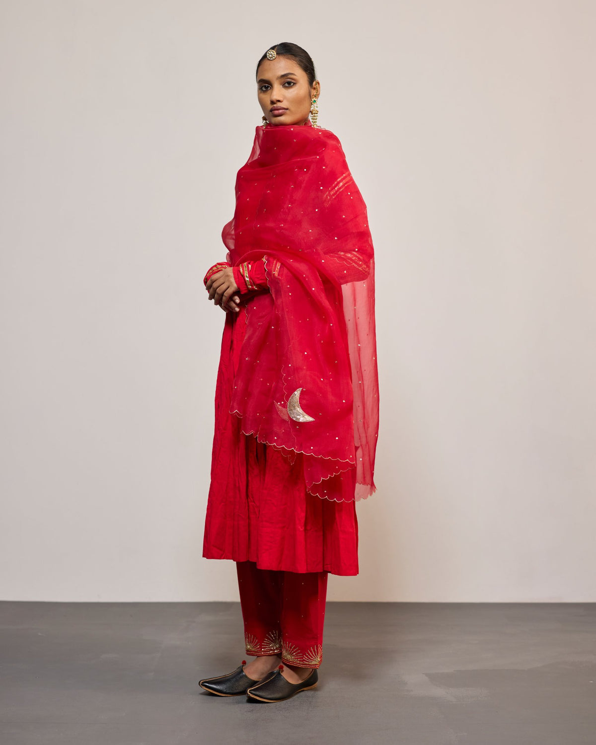 AANDALEEB SINDURI RED (SUIT SET)