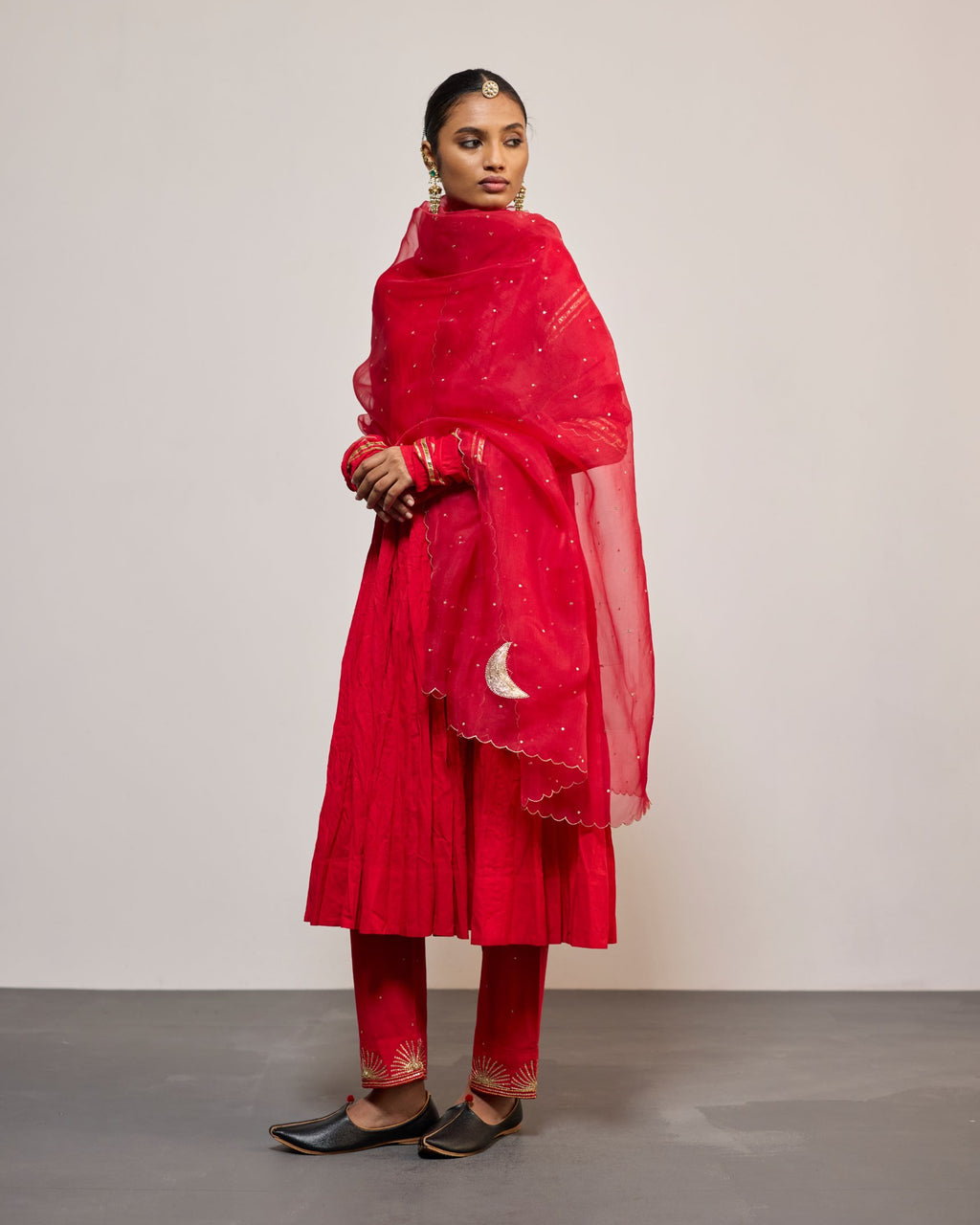 AANDALEEB SINDURI RED (SUIT SET)