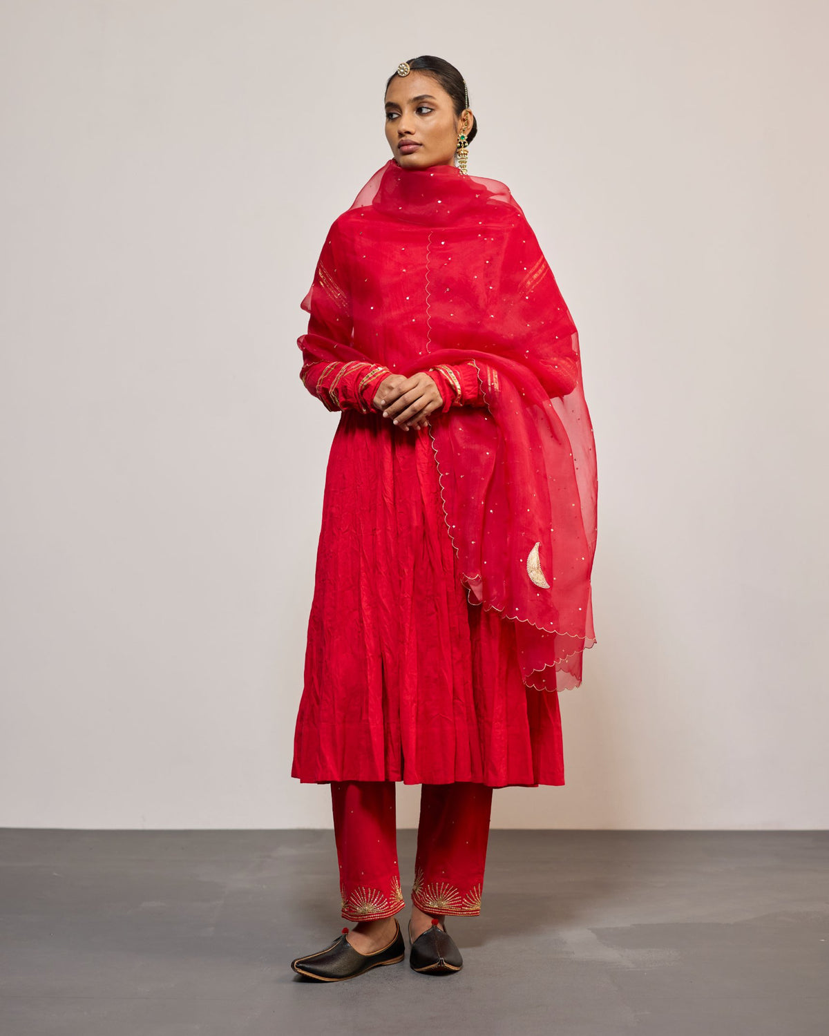 AANDALEEB SINDURI RED (SUIT SET)