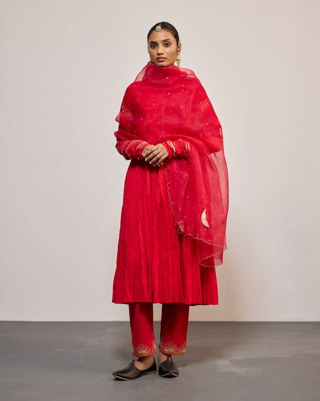 AANDALEEB SINDURI RED (SUIT SET)