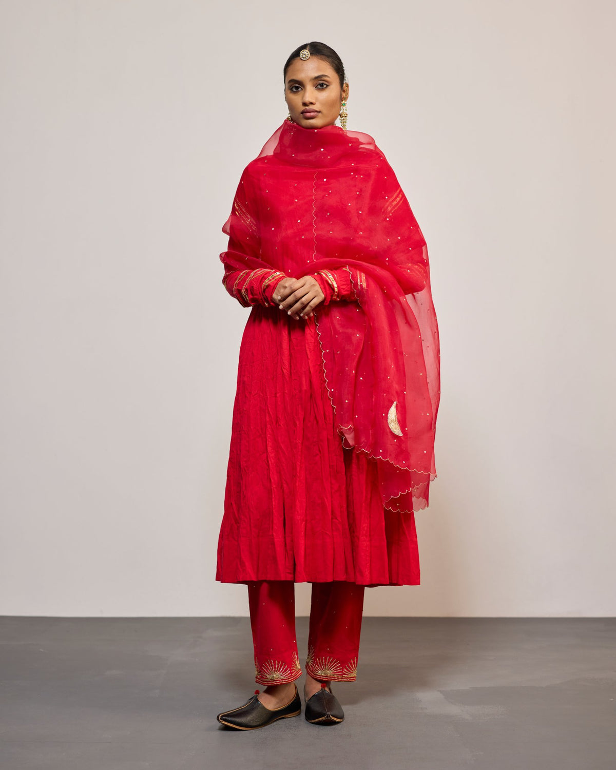 AANDALEEB SINDURI RED (SUIT SET)
