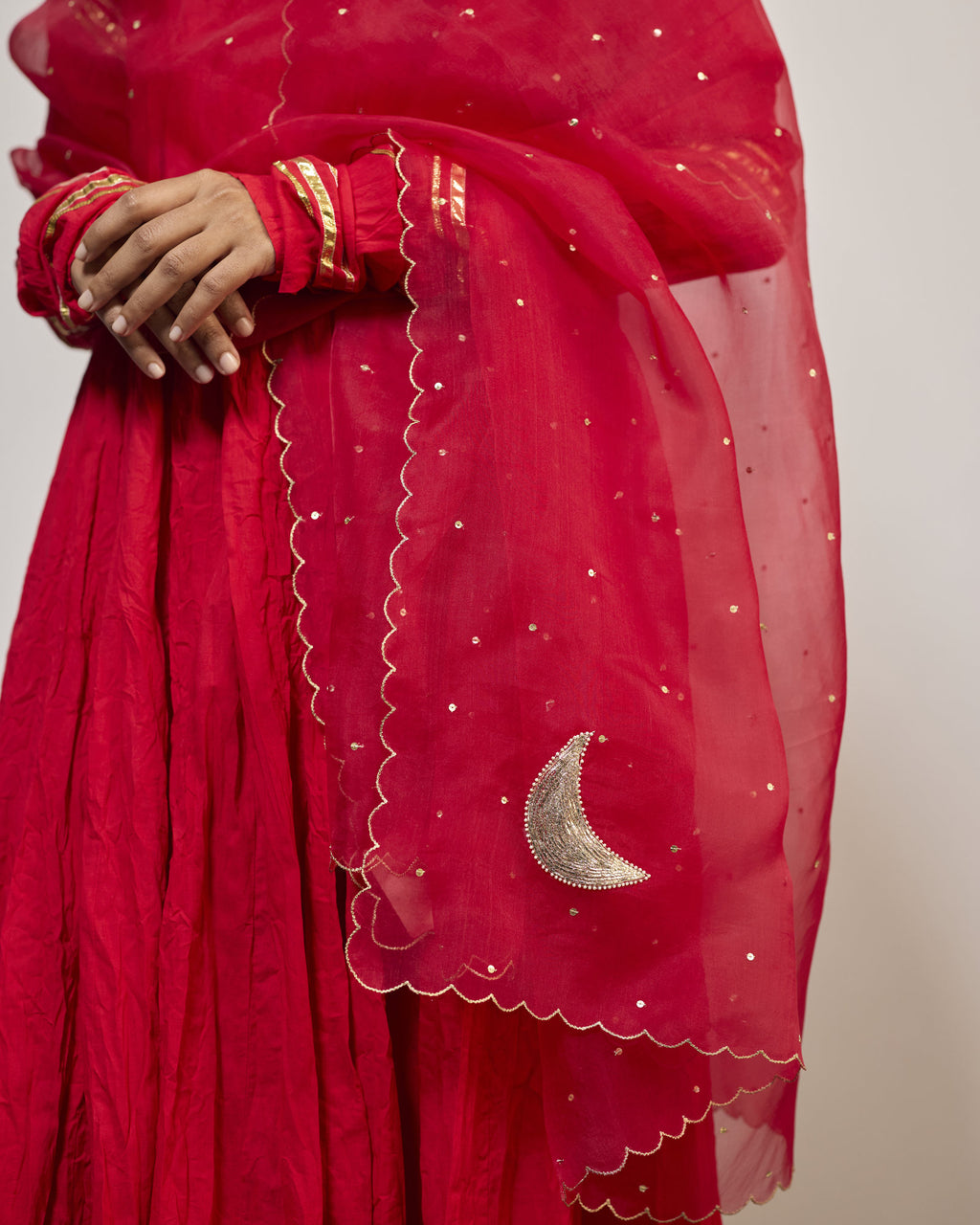 AANDALEEB SINDURI RED (SUIT SET)