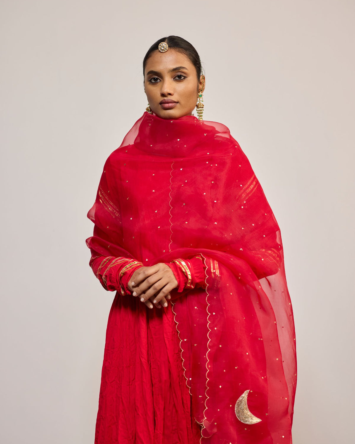 AANDALEEB SINDURI RED (SUIT SET)