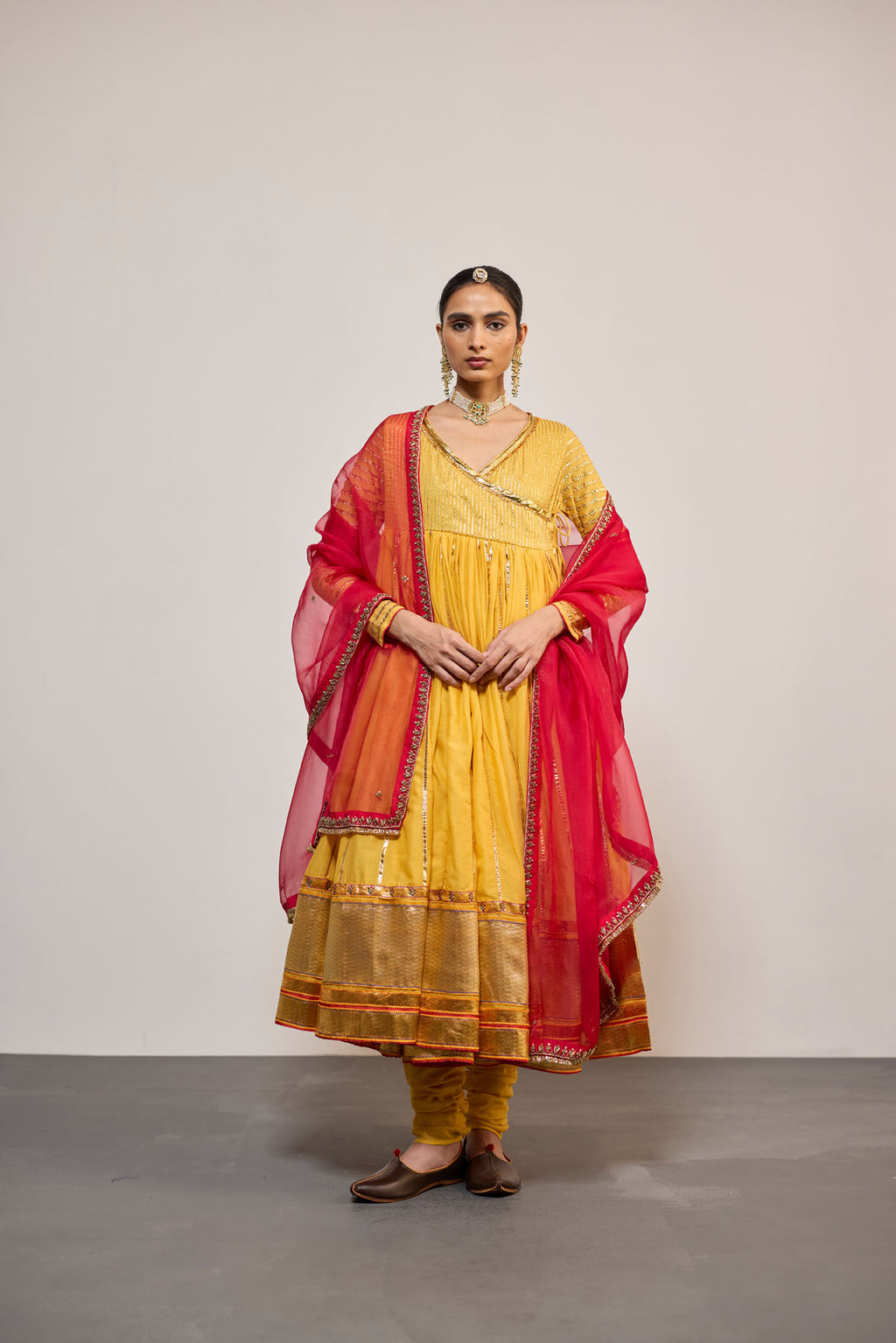 ANGRAKHA KESARIYA (KURTA)