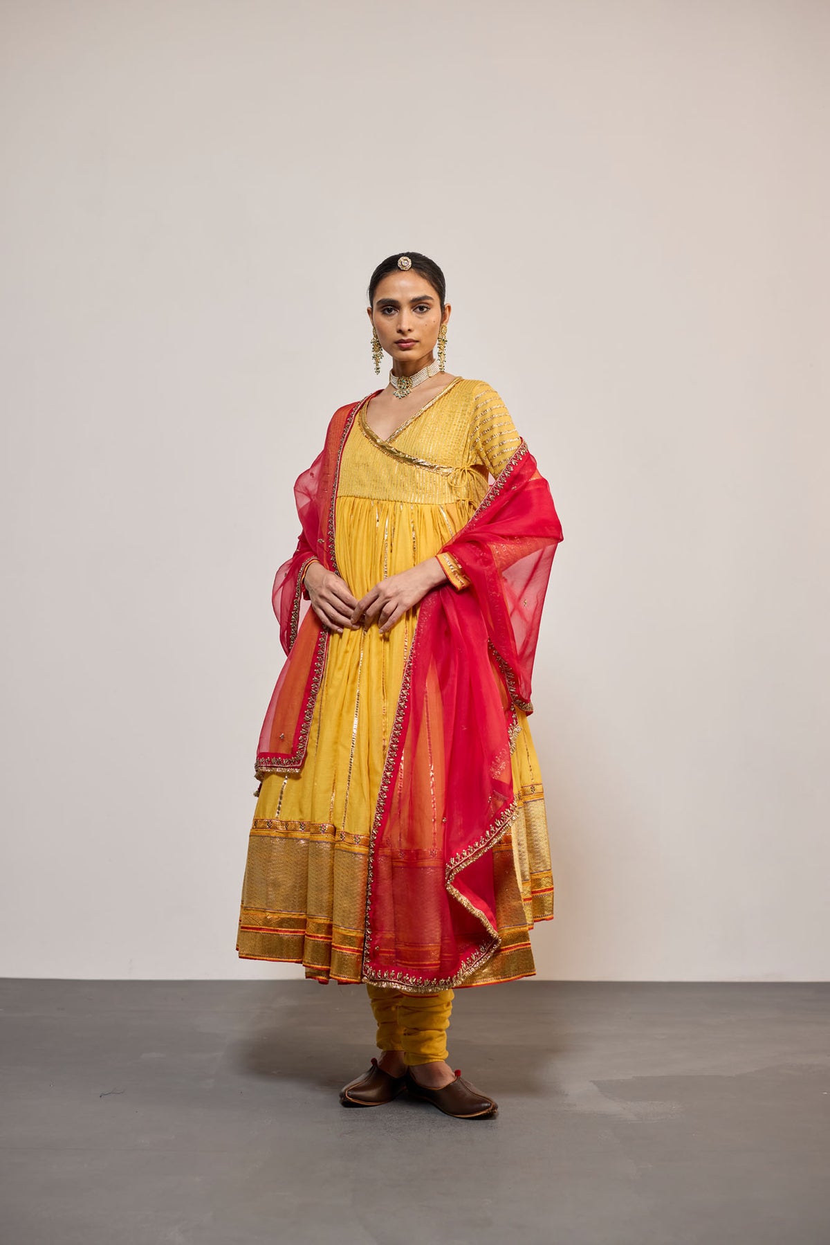 ANGRAKHA KESARIYA (KURTA)