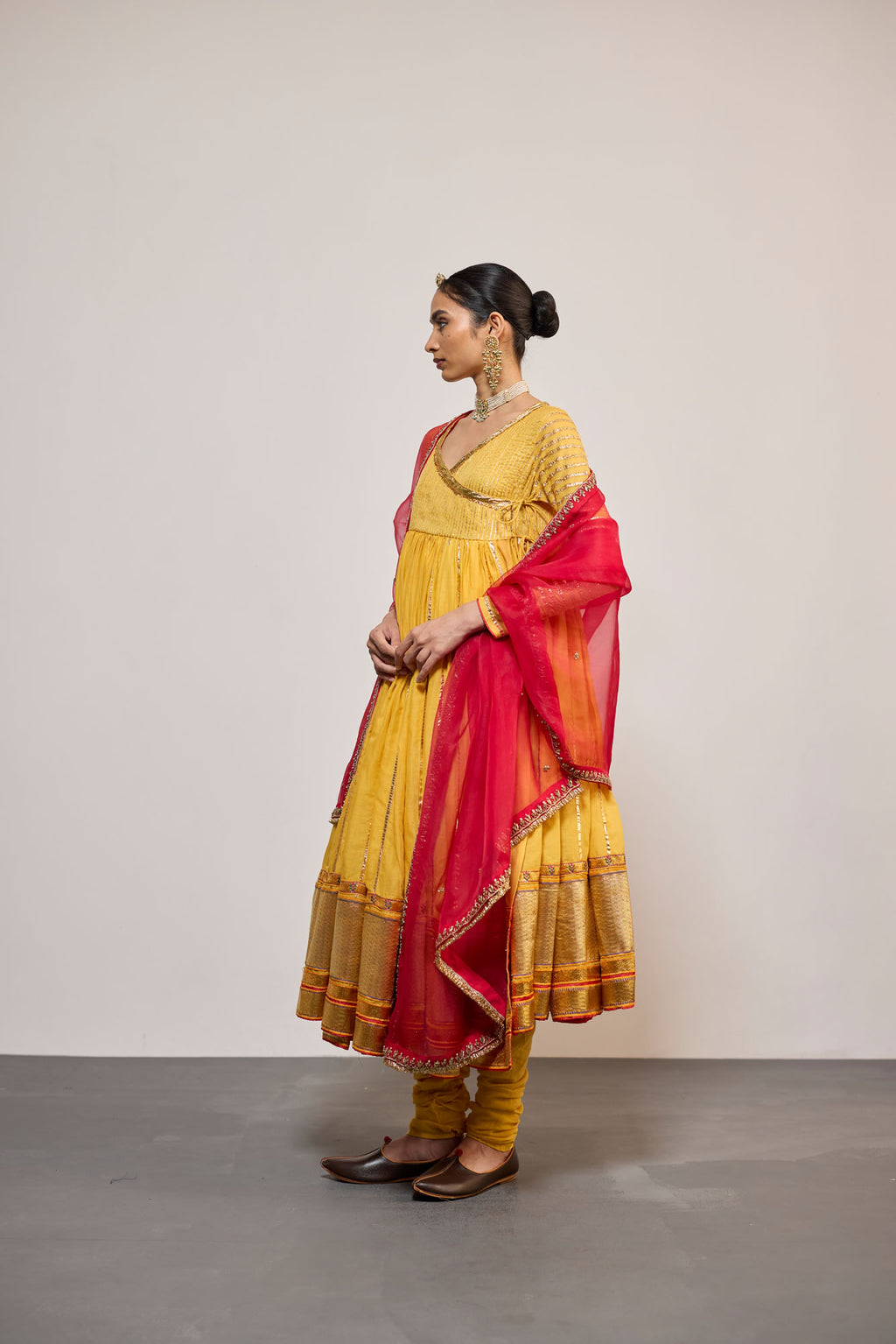 ANGRAKHA KESARIYA (KURTA)